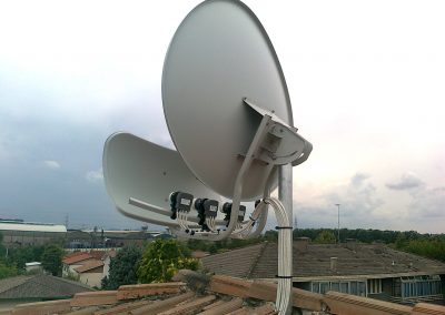Antenna toroidale multisatellite condominiale